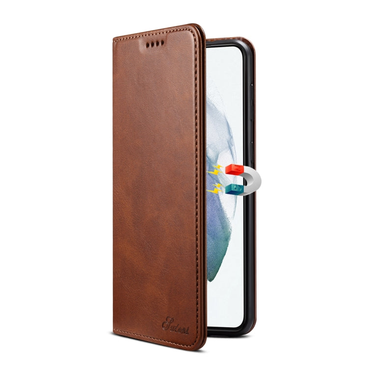 For Samsung Galaxy S21 Calf Texture Horizontal Flip Leather Phone Case