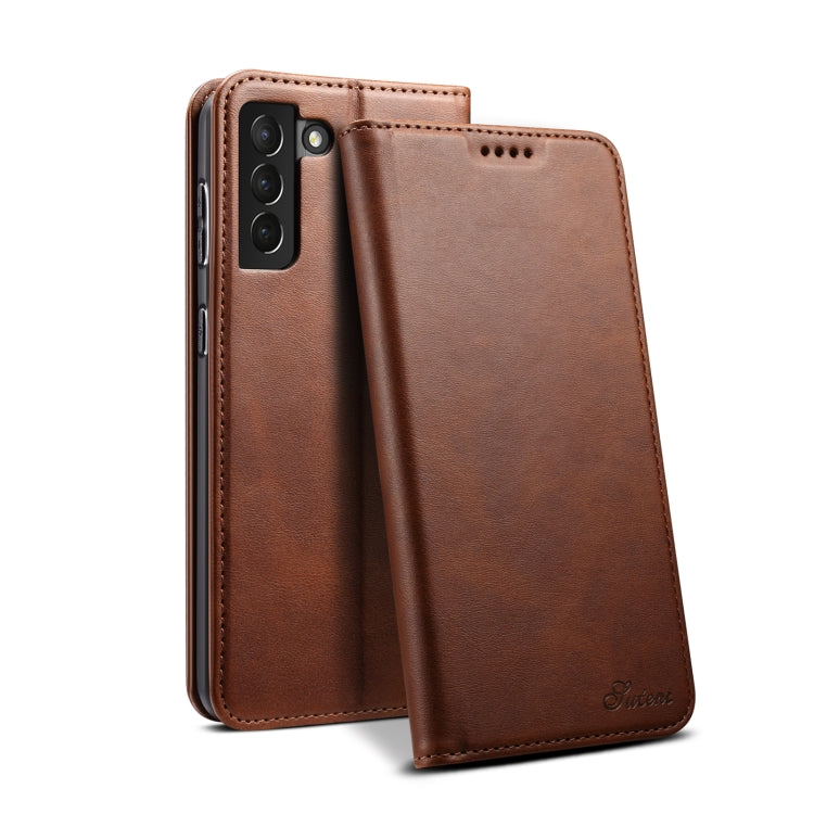 For Samsung Galaxy S21+ Calf Texture Horizontal Flip Leather Phone Case