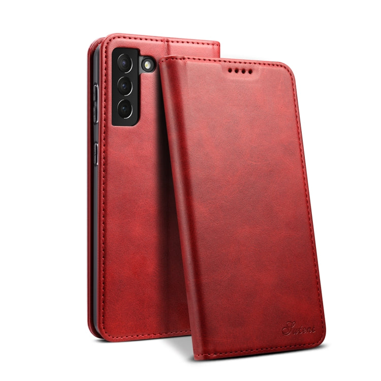 For Samsung Galaxy S21+ Calf Texture Horizontal Flip Leather Phone Case