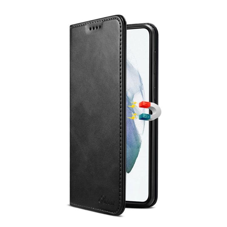 For Samsung Galaxy S21+ Calf Texture Horizontal Flip Leather Phone Case