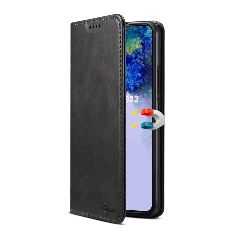 For Samsung Galaxy S22 Calf Texture Horizontal Flip Leather Phone Case