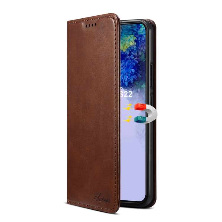 For Samsung Galaxy S22+ Calf Texture Horizontal Flip Leather Phone Case