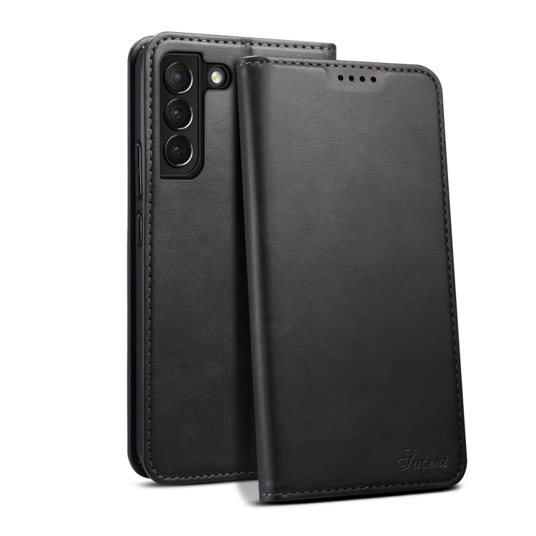 For Samsung Galaxy S22+ Calf Texture Horizontal Flip Leather Phone Case