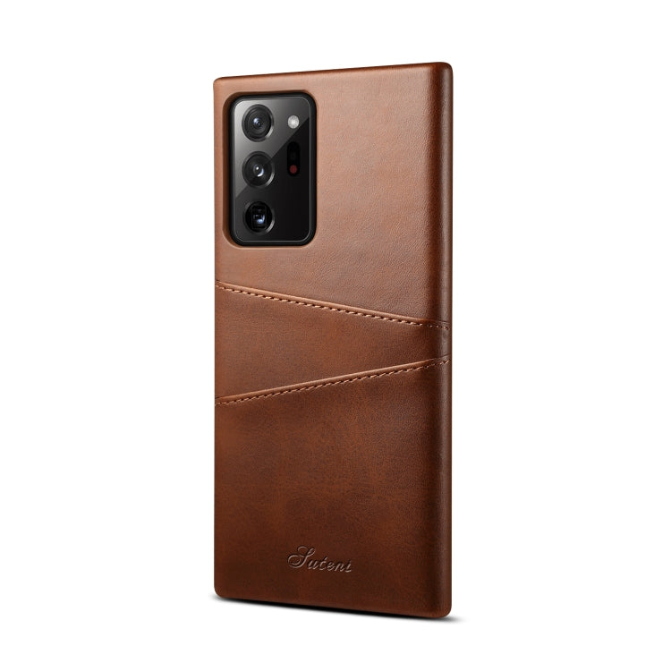 For Samsung Galaxy Note20 Ultra Calf Texture Back Protective Phone Case with Card Slots
