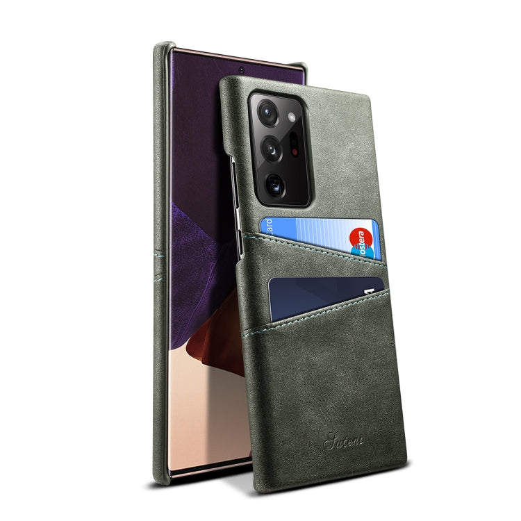 For Samsung Galaxy Note20 Ultra Calf Texture Back Protective Phone Case with Card Slots