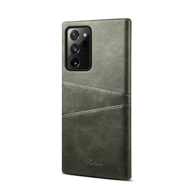 For Samsung Galaxy Note20 Ultra Calf Texture Back Protective Phone Case with Card Slots