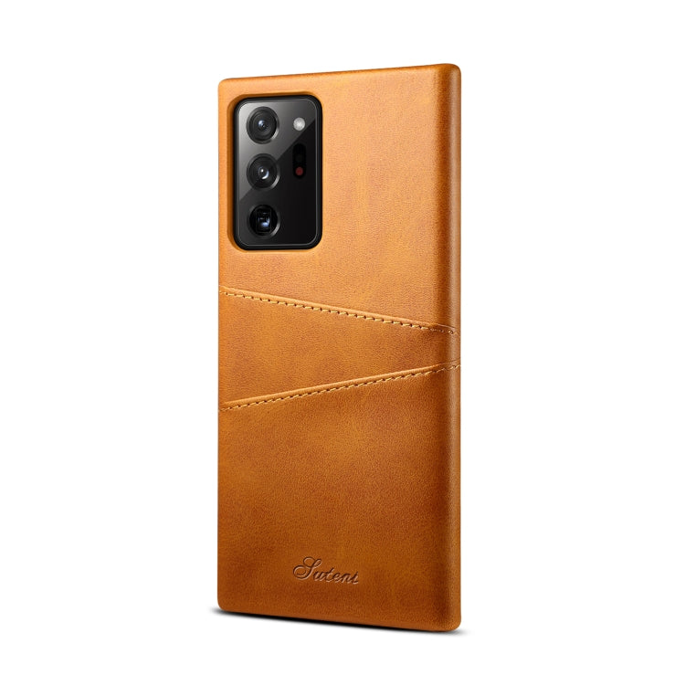For Samsung Galaxy Note20 Ultra Calf Texture Back Protective Phone Case with Card Slots