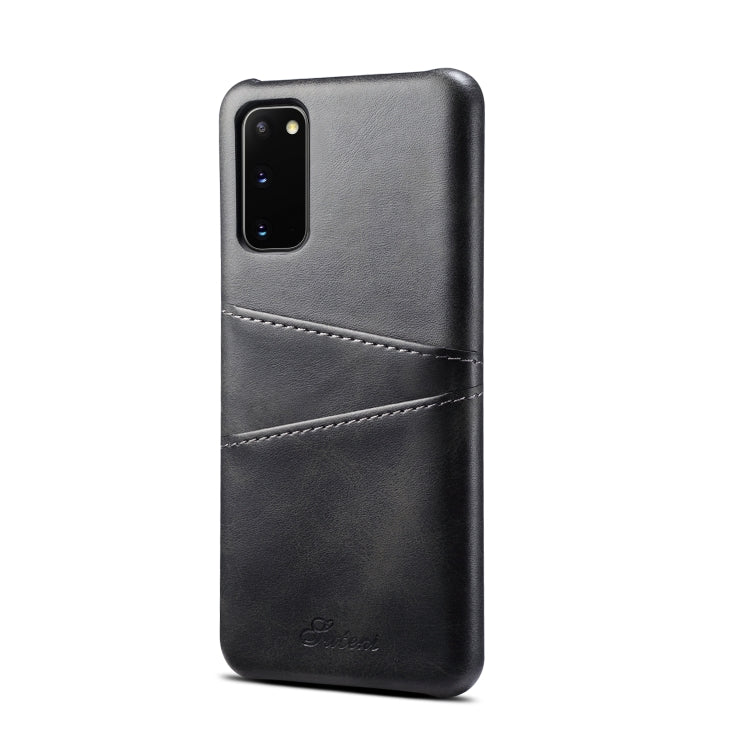 For Samsung Galaxy S20 Calf Texture Back Protective Phone Case with Card Slots