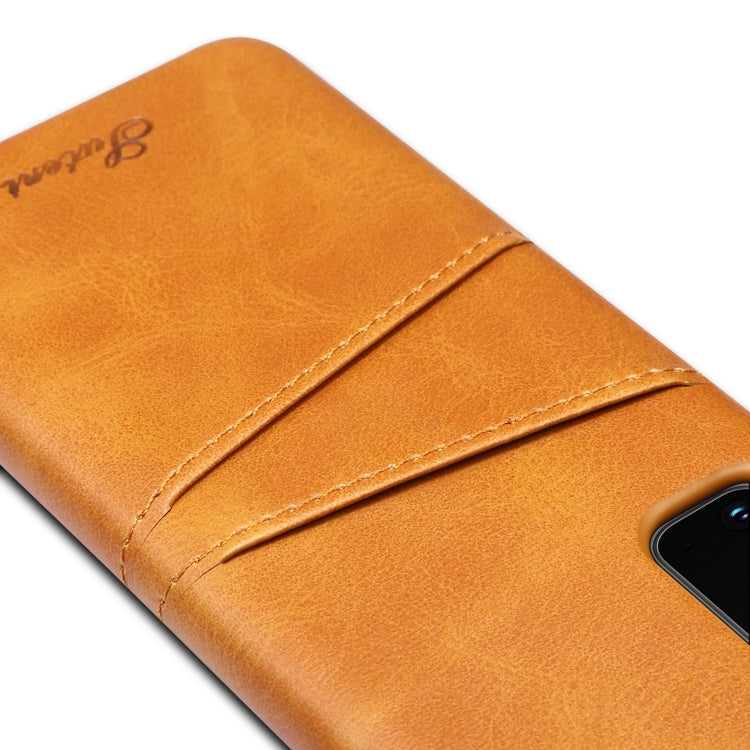 For Samsung Galaxy S20 Calf Texture Back Protective Phone Case with Card Slots