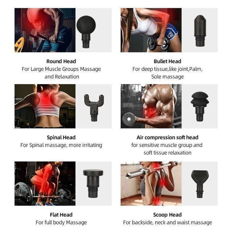 20 Speed Levels Adjustment Muscle Fasica Masager, Plug:US Plug