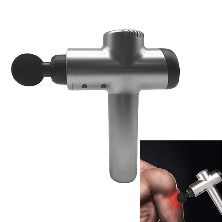 20 Speed Levels Adjustment Muscle Fasica Masager, Plug:UK Plug(Silver Gray)