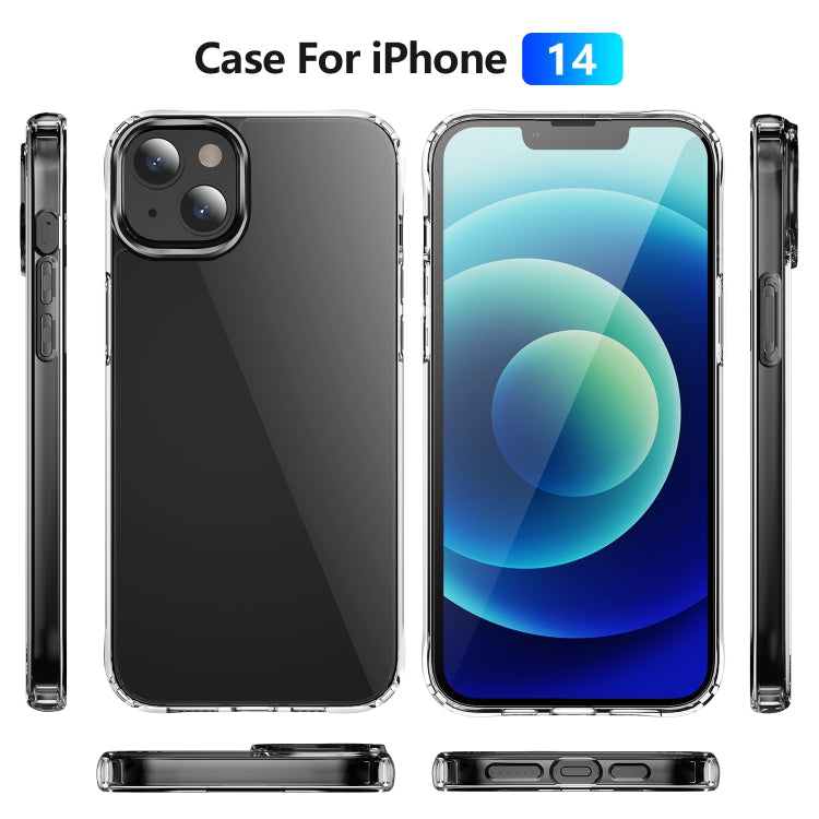 For iPhone 14 Shockproof Transparent TPU Protective Phone Case (Transparent)