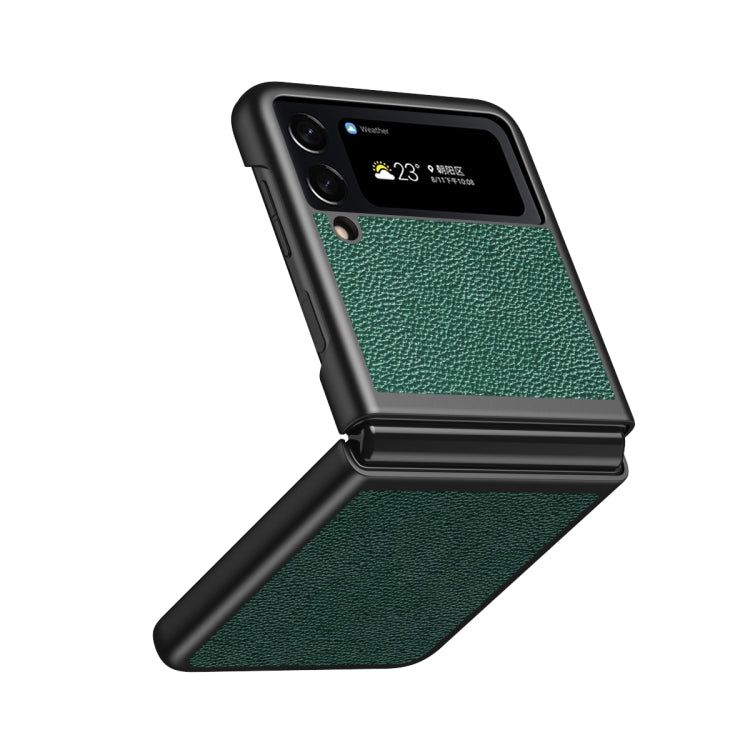 For Samsung Galaxy Z Flip4 Litchi Texture All Inclusive Shockproof Protective Phone Case