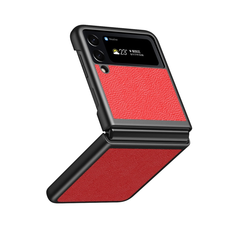 For Samsung Galaxy Z Flip4 Litchi Texture All Inclusive Shockproof Protective Phone Case