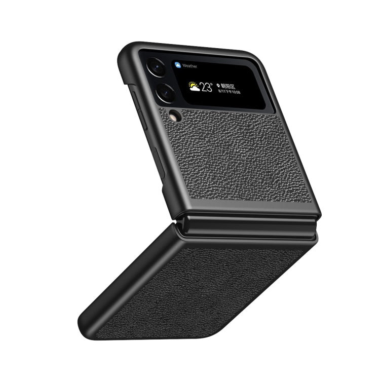 For Samsung Galaxy Z Flip4 Litchi Texture All Inclusive Shockproof Protective Phone Case