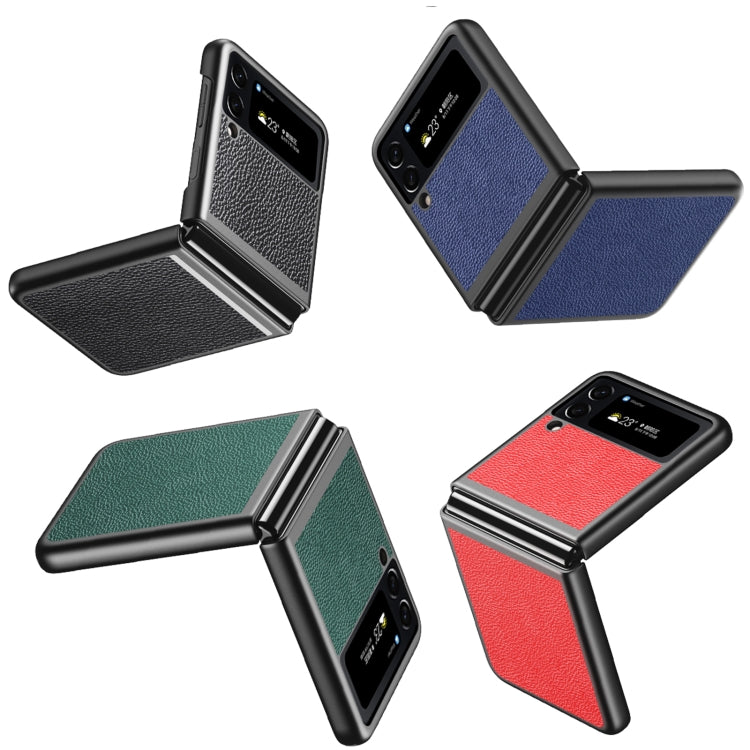 For Samsung Galaxy Z Flip4 Litchi Texture All Inclusive Shockproof Protective Phone Case