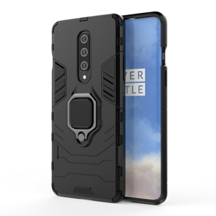 For OnePlus 8 PC + TPU Shockproof Protective Case with Magnetic Ring Holder
