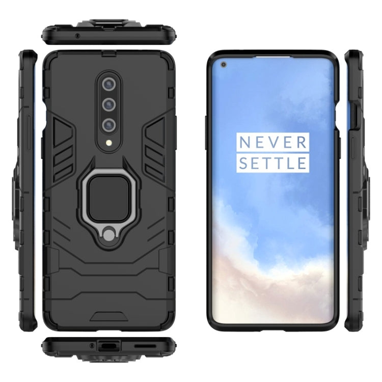For OnePlus 8 PC + TPU Shockproof Protective Case with Magnetic Ring Holder
