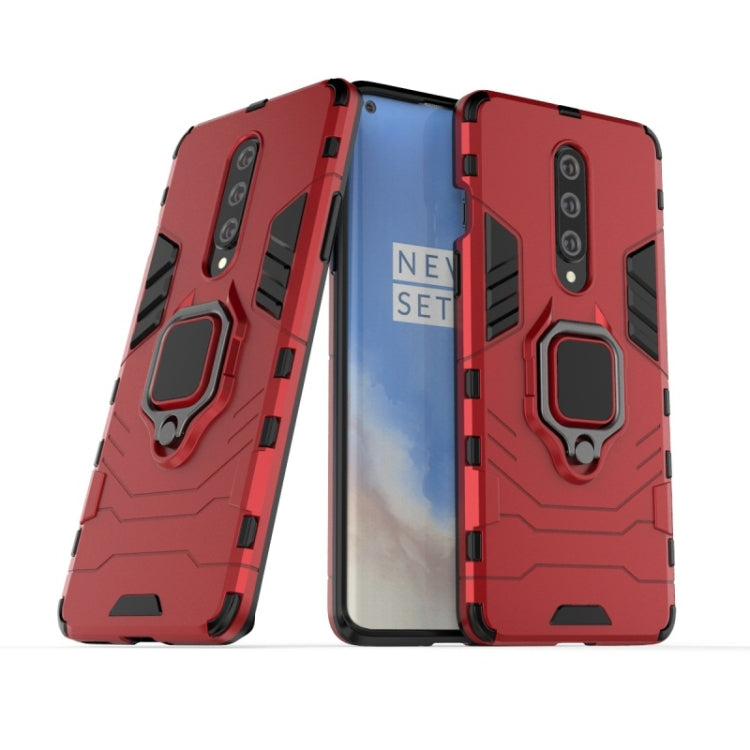 For OnePlus 8 PC + TPU Shockproof Protective Case with Magnetic Ring Holder