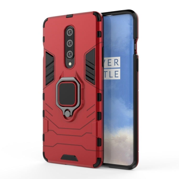 For OnePlus 8 PC + TPU Shockproof Protective Case with Magnetic Ring Holder