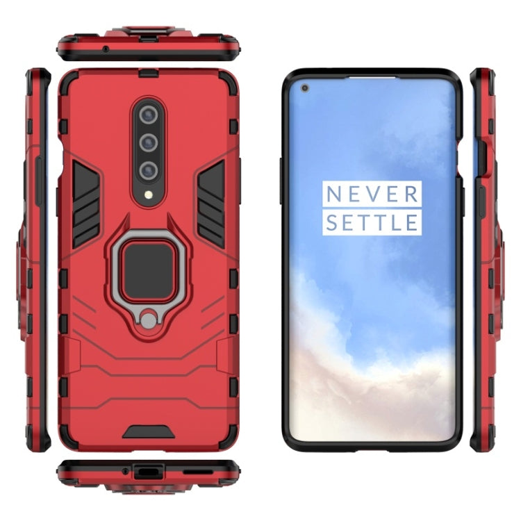 For OnePlus 8 PC + TPU Shockproof Protective Case with Magnetic Ring Holder