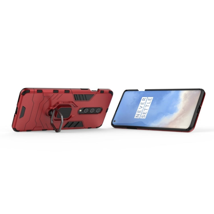 For OnePlus 8 PC + TPU Shockproof Protective Case with Magnetic Ring Holder