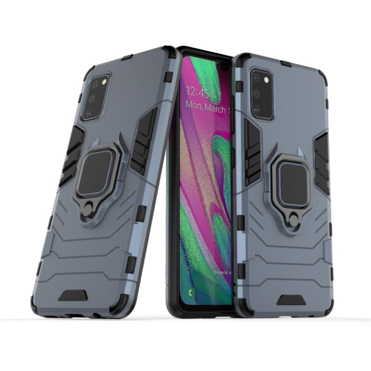 For Galaxy A41 PC + TPU Shockproof Protective Case with Magnetic Ring Holder