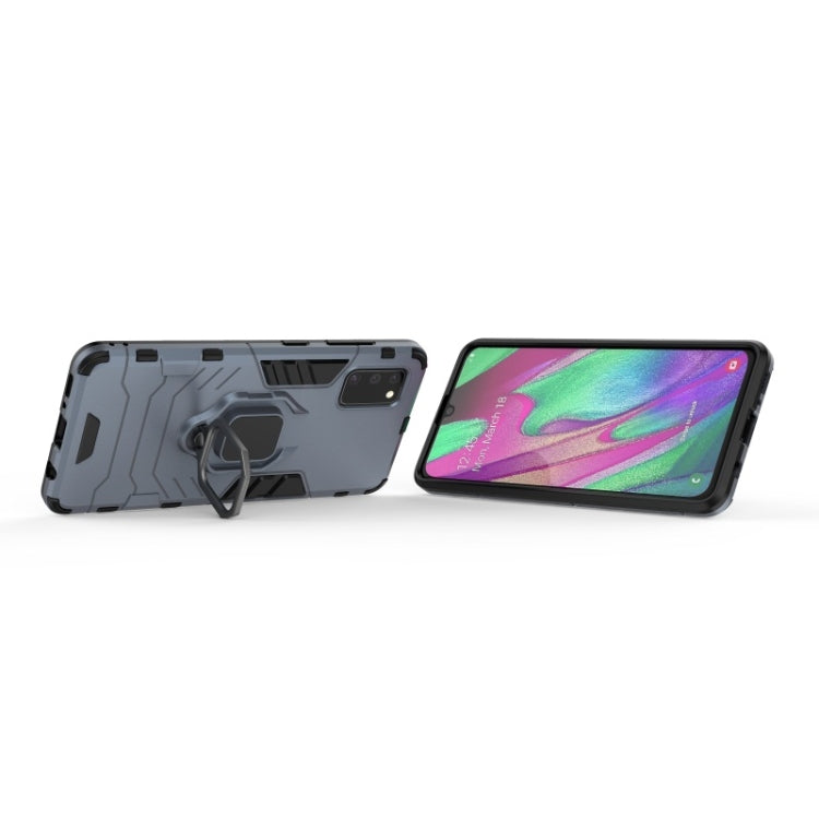 For Galaxy A41 PC + TPU Shockproof Protective Case with Magnetic Ring Holder
