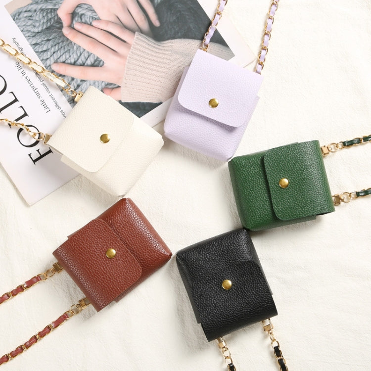 For Samsung Galaxy Z Flip4/Z Flip3 PU Shoulder Mini Phone Bag