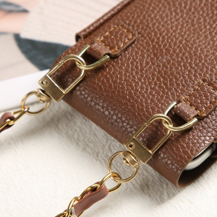 For Samsung Galaxy Z Flip4/Z Flip3 PU Shoulder Mini Phone Bag