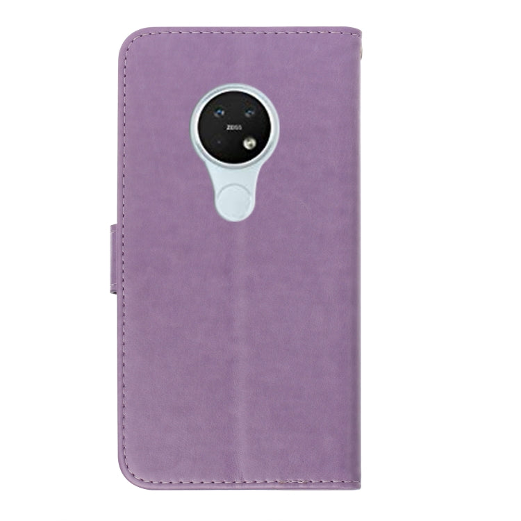 For Nokia 7.2 Diamond Encrusted Butterflies Love Flowers Pattern Horizontal Flip Leather Case with Holder & Card Slots & Wallet & Lanyard