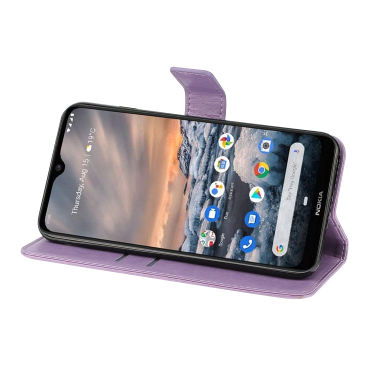 For Nokia 7.2 Diamond Encrusted Butterflies Love Flowers Pattern Horizontal Flip Leather Case with Holder & Card Slots & Wallet & Lanyard