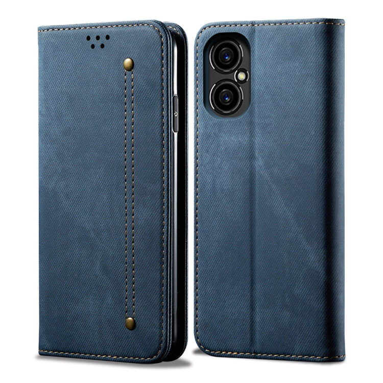 For Xiaomi M4 5G Denim Texture Casual Style Horizontal Flip Leather Case