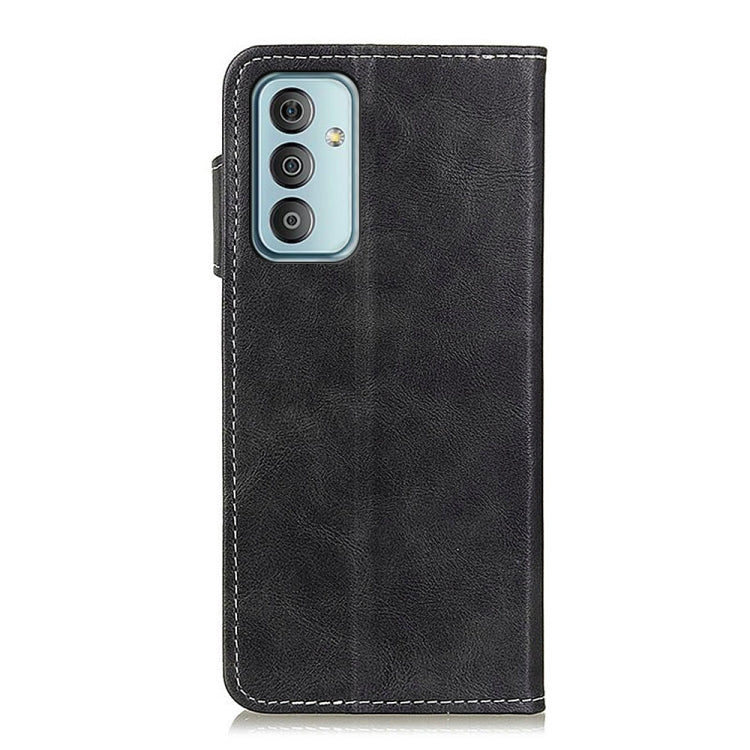 For Samsung Galaxy M13 4G S-Type Stitching Calf Texture Leather Phone Case