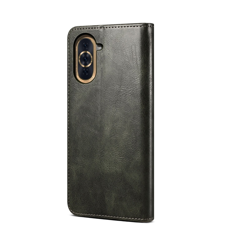 For Huawei Nova 10 4G Oil Wax Crazy Horse Texture Leather Phone Case