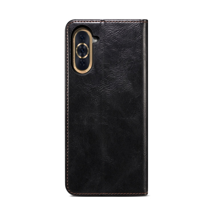 For Huawei Nova 10 4G Oil Wax Crazy Horse Texture Leather Phone Case