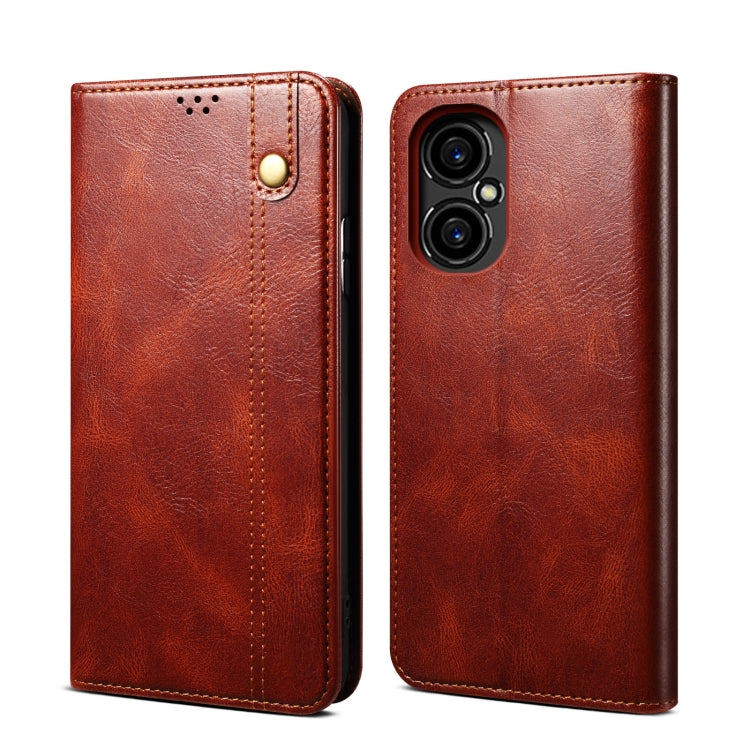 For Xiaomi M4 5G Oil Wax Crazy Horse Texture Leather Phone Case
