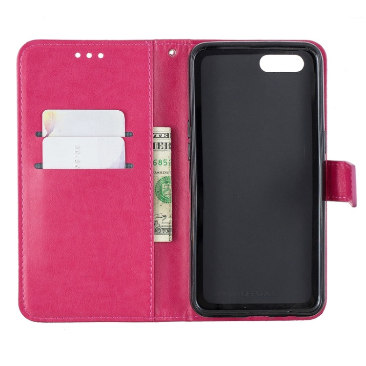 For OPPO A5 Diamond Encrusted Butterflies Love Flowers Pattern Horizontal Flip Leather Case with Holder & Card Slots & Wallet & Lanyard