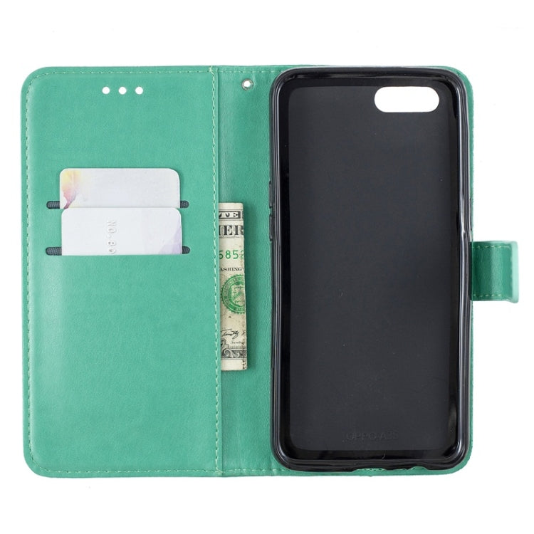 For OPPO A5 Diamond Encrusted Butterflies Love Flowers Pattern Horizontal Flip Leather Case with Holder & Card Slots & Wallet & Lanyard