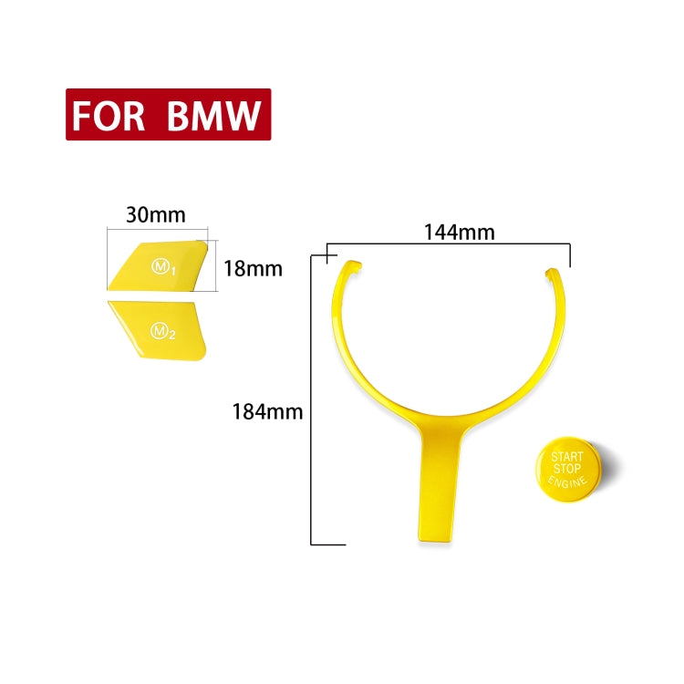 4 in 1 Car Steering Wheel M1 M2 Button Engine Start Stop OFF Buttons for BMW F20 M-sport 2015-2018