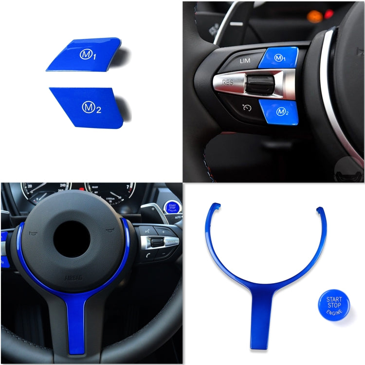 4 in 1 Car Steering Wheel M1 M2 Button Engine Start Stop OFF Buttons for BMW F20 M-sport 2015-2018