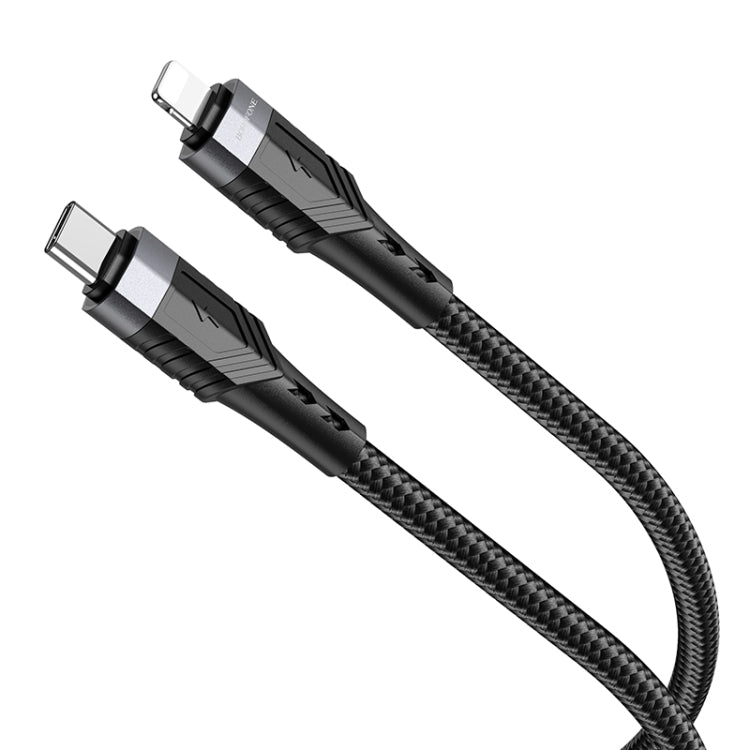 Borofone BU35 Type-C to 8 Pin Influence PD Charging Data Cable, Length:1.2m
