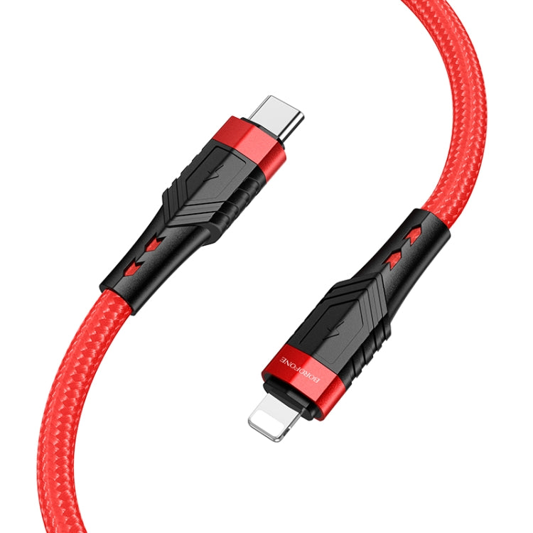 Borofone BU35 Type-C to 8 Pin Influence PD Charging Data Cable, Length:1.2m