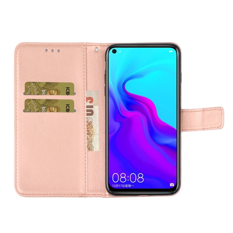 For Huawei Mate 30 Lite Diamond Encrusted Butterflies Love Flowers Pattern Horizontal Flip Leather Case with Holder & Card Slots & Wallet & Lanyard