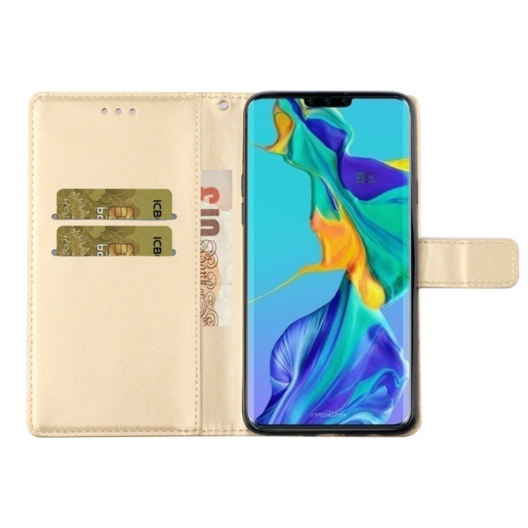 For Huawei Mate 30 Diamond Encrusted Butterflies Love Flowers Pattern Horizontal Flip Leather Case with Holder & Card Slots & Wallet & Lanyard