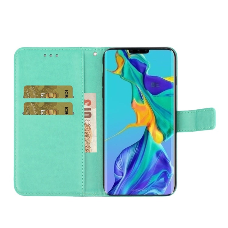 For Huawei Mate 30 Diamond Encrusted Butterflies Love Flowers Pattern Horizontal Flip Leather Case with Holder & Card Slots & Wallet & Lanyard