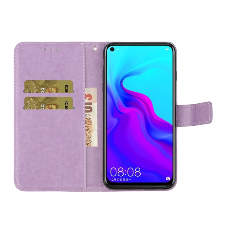 For Huawei Nova 5 Diamond Encrusted Butterflies Love Flowers Pattern Horizontal Flip Leather Case with Holder & Card Slots & Wallet & Lanyard
