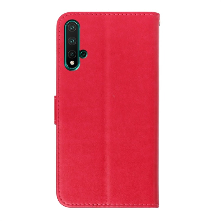 For Huawei Nova 5 Diamond Encrusted Butterflies Love Flowers Pattern Horizontal Flip Leather Case with Holder & Card Slots & Wallet & Lanyard