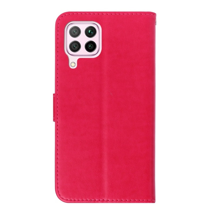 For Huawei Nova 6SE Diamond Encrusted Butterflies Love Flowers Pattern Horizontal Flip Leather Case with Holder & Card Slots & Wallet & Lanyard