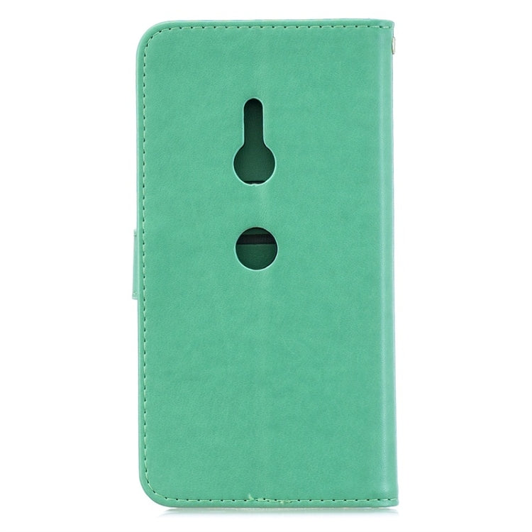 For Sony Xperia XZ3 Diamond Encrusted Butterflies Love Flowers Pattern Horizontal Flip Leather Case with Holder & Card Slots & Wallet & Lanyard